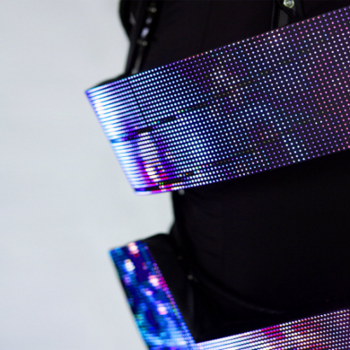 LED panles on the Light up costume
