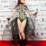 LED outfit clothing Black Queen festival costume design
