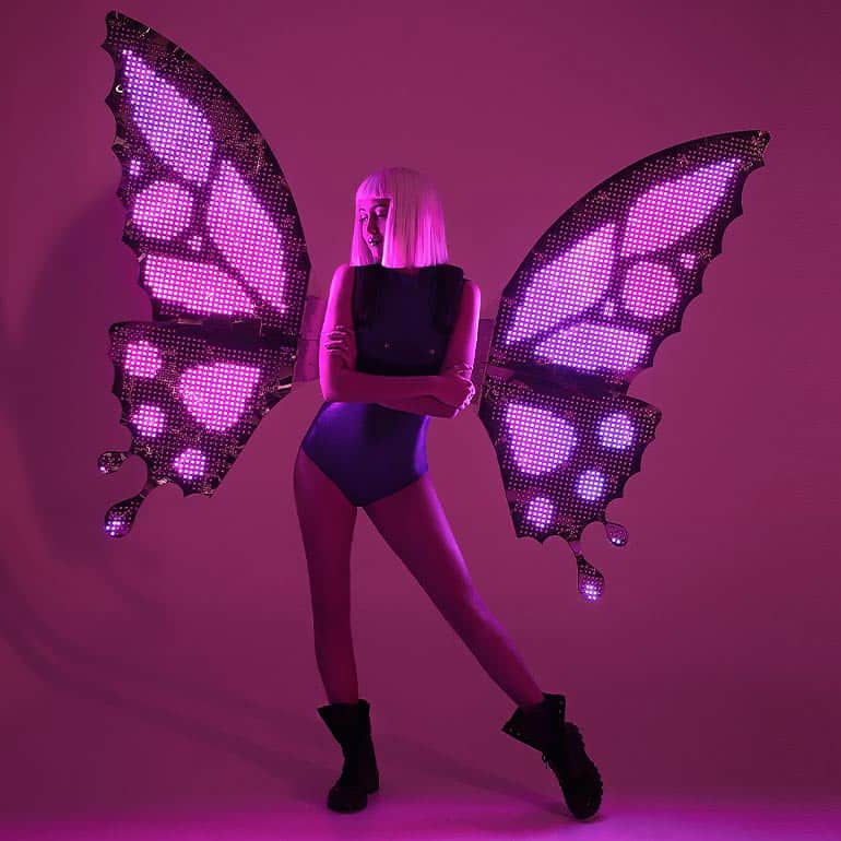 LED Logo screen wings - ButterFly style