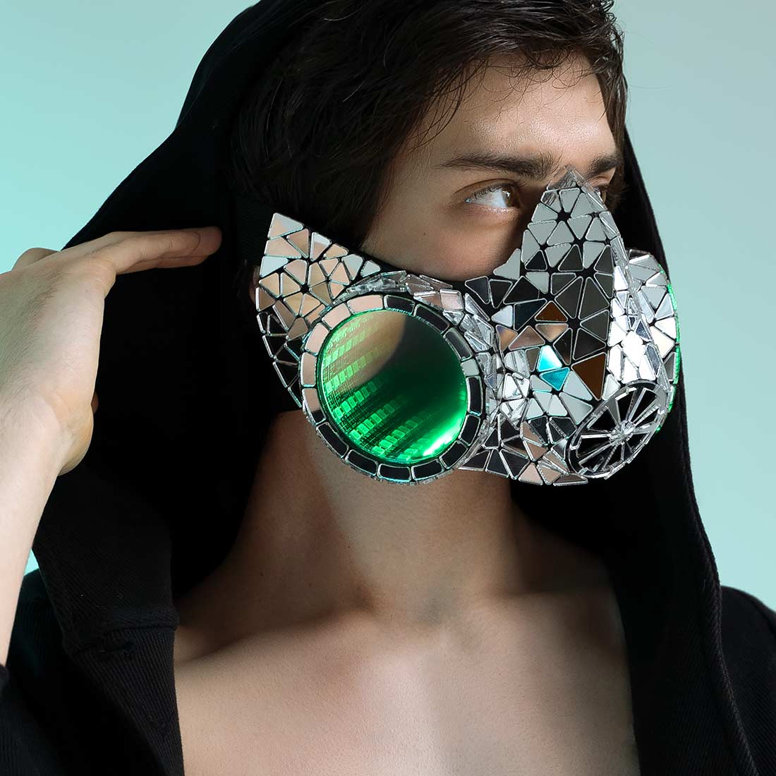 Mirror Infinity Mask LED Respirator Light Solutions ETERE