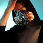 Infinity Mirror Respirator Mask Silver Mirror by ETERESHOP