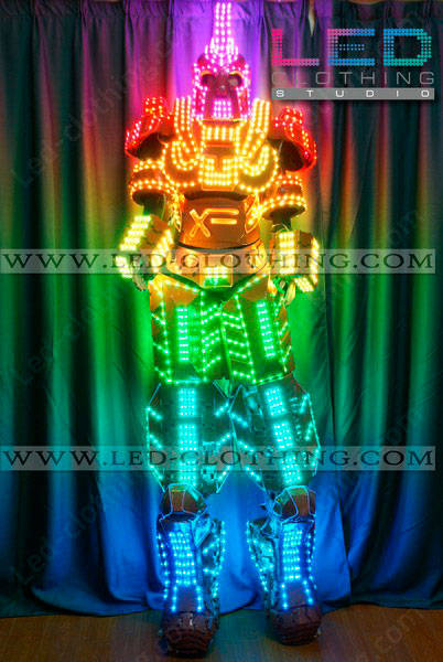 LED Cyborg Suit with Wireless Control