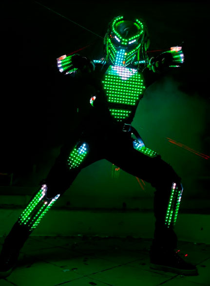 LED Light Alien Costume