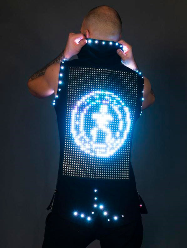 Luminous Vest with a Logo Screen