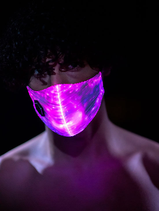 Optic Fiber Divinity Mask