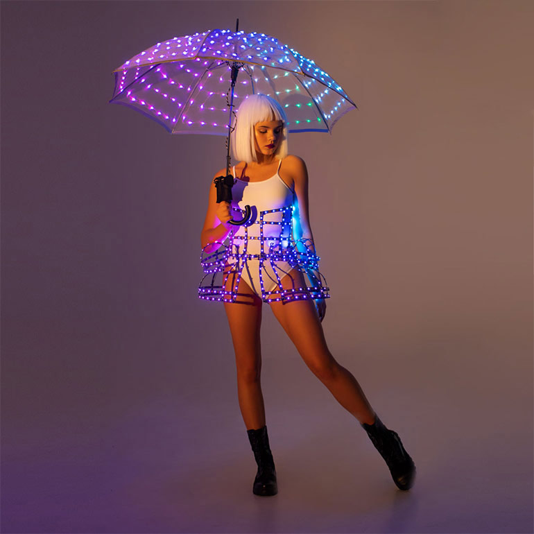 Smart LED light Up Umbrella and Corset _C49 - by ETERESHOP