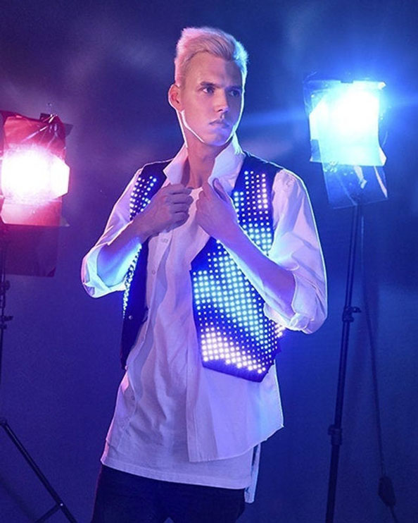 Smart Light Up Programmable Vest by ETERESHOP
