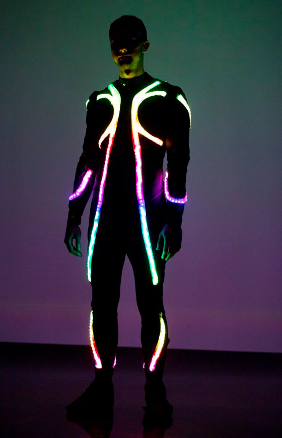 Smart Luminous Flyboard Costume