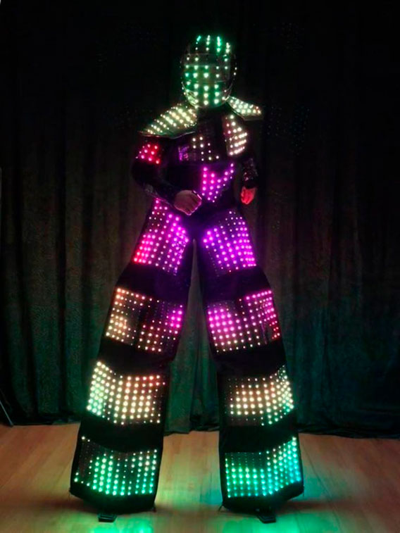 Smart Stiltman Costume with 2000 LEDs by ETERESHOP