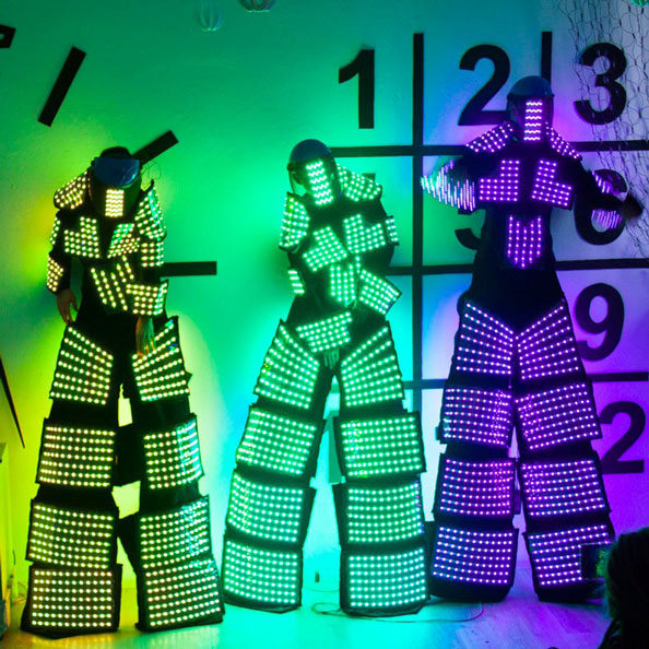 Stilt Walker Costumes with 2000 LEDs by ETERESHOP