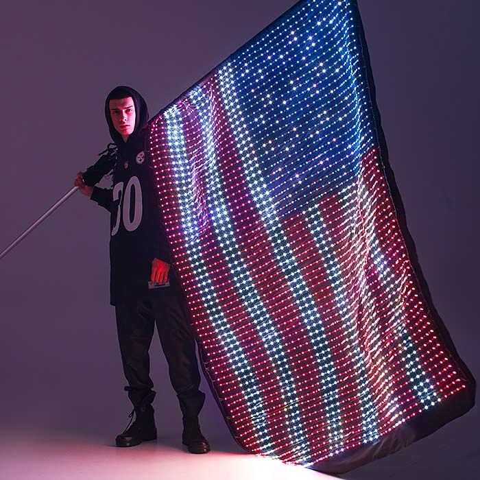 USA Smart Light Up Flag with 2520 LEDs