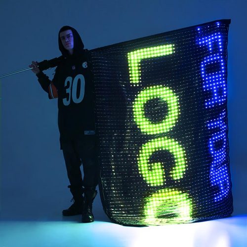 Smart Light Up Flag with 2520 LEDs "For your LOGO"