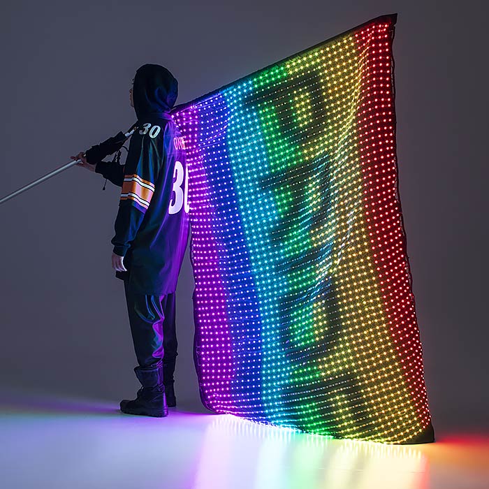 På kanten Anzai studieafgift LED Light Up Flag with 2520 LEDs for shows and events - by ETEREshop