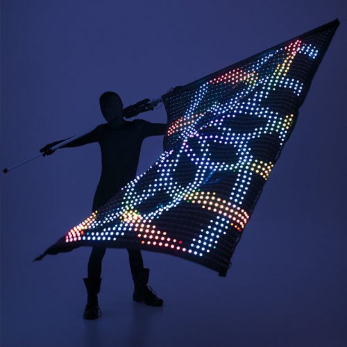 Smart LED Flag with circles