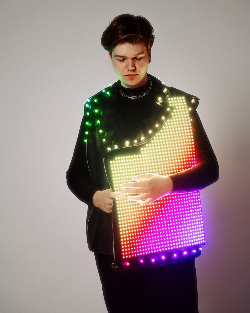 men's programmable LED vest