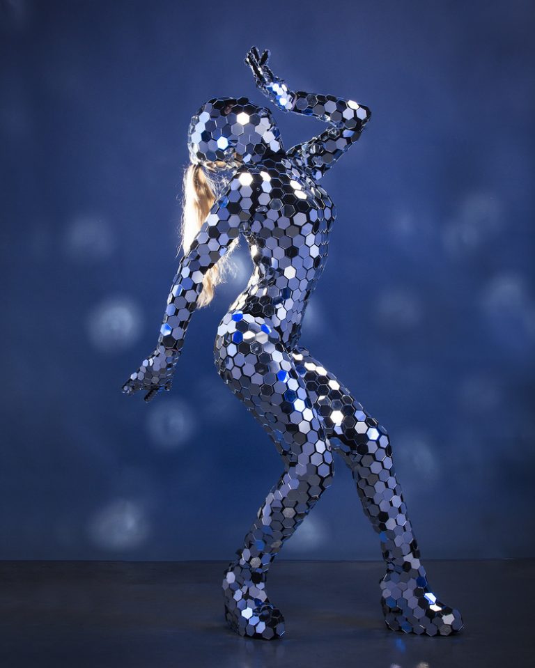 Mirror Costumes with a Disco Ball Effect by