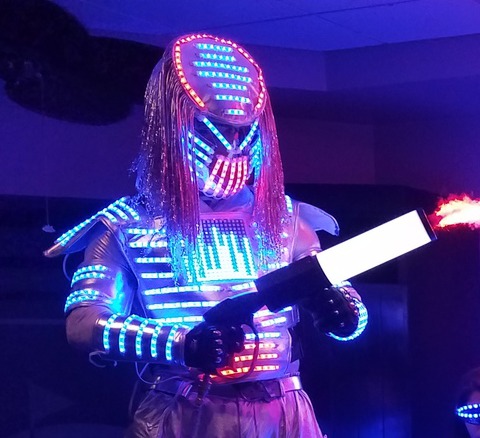 LED predator costume