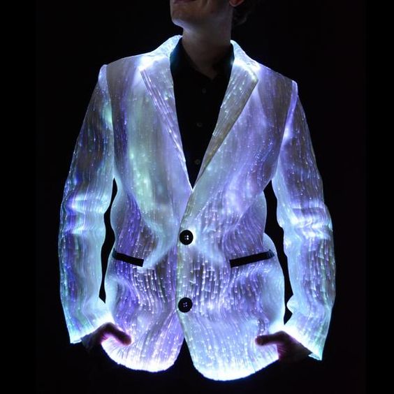 Luminous Jacket from Optic Fiber