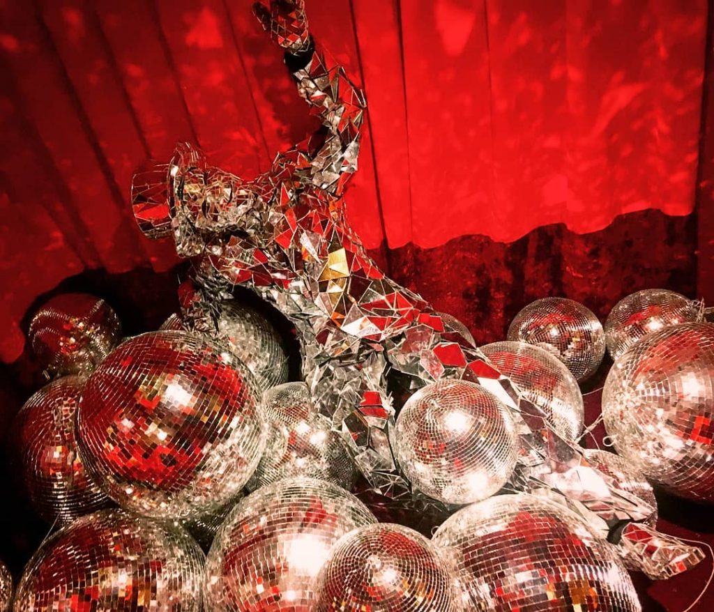 Mirro Man in a Disco Ball Room