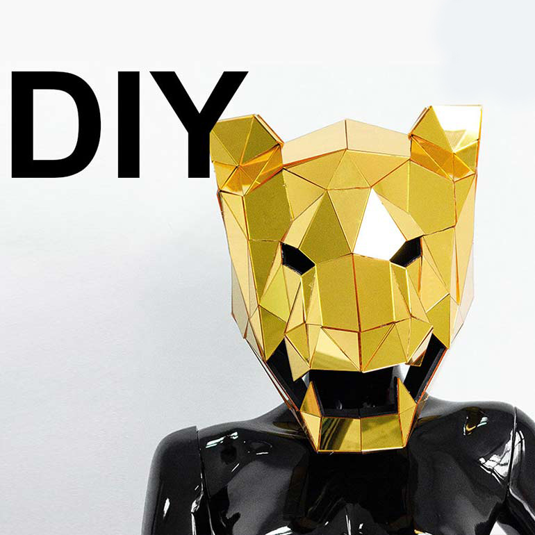 Panther DIY mirror mask
