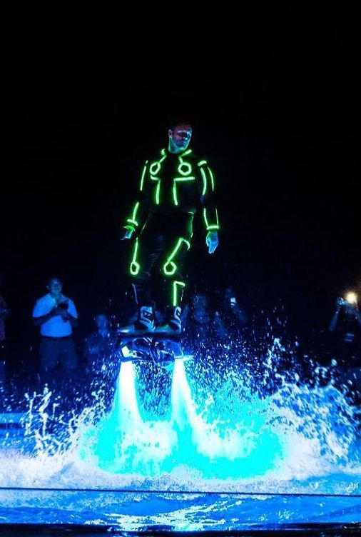 Smart LED Flyboard Water Suit Tron style