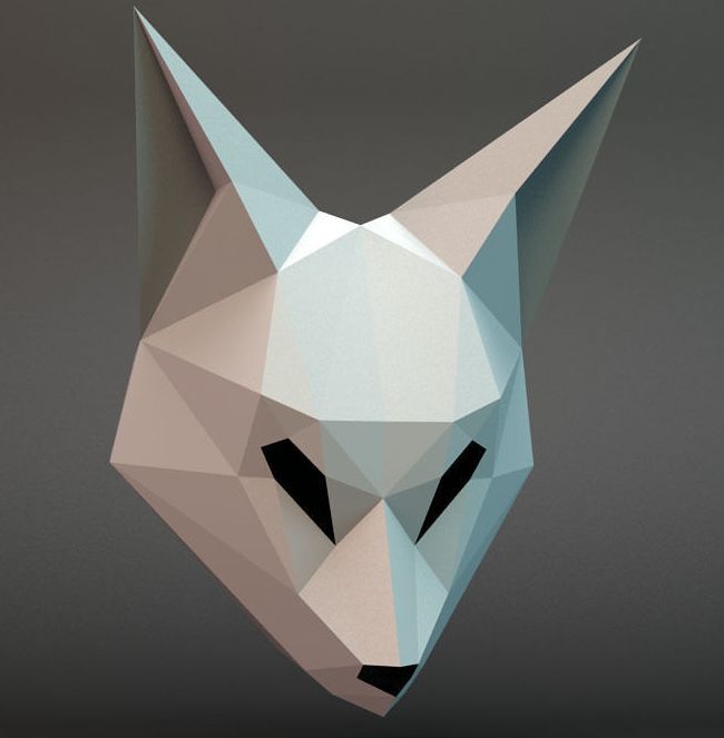 fox mask 3D model