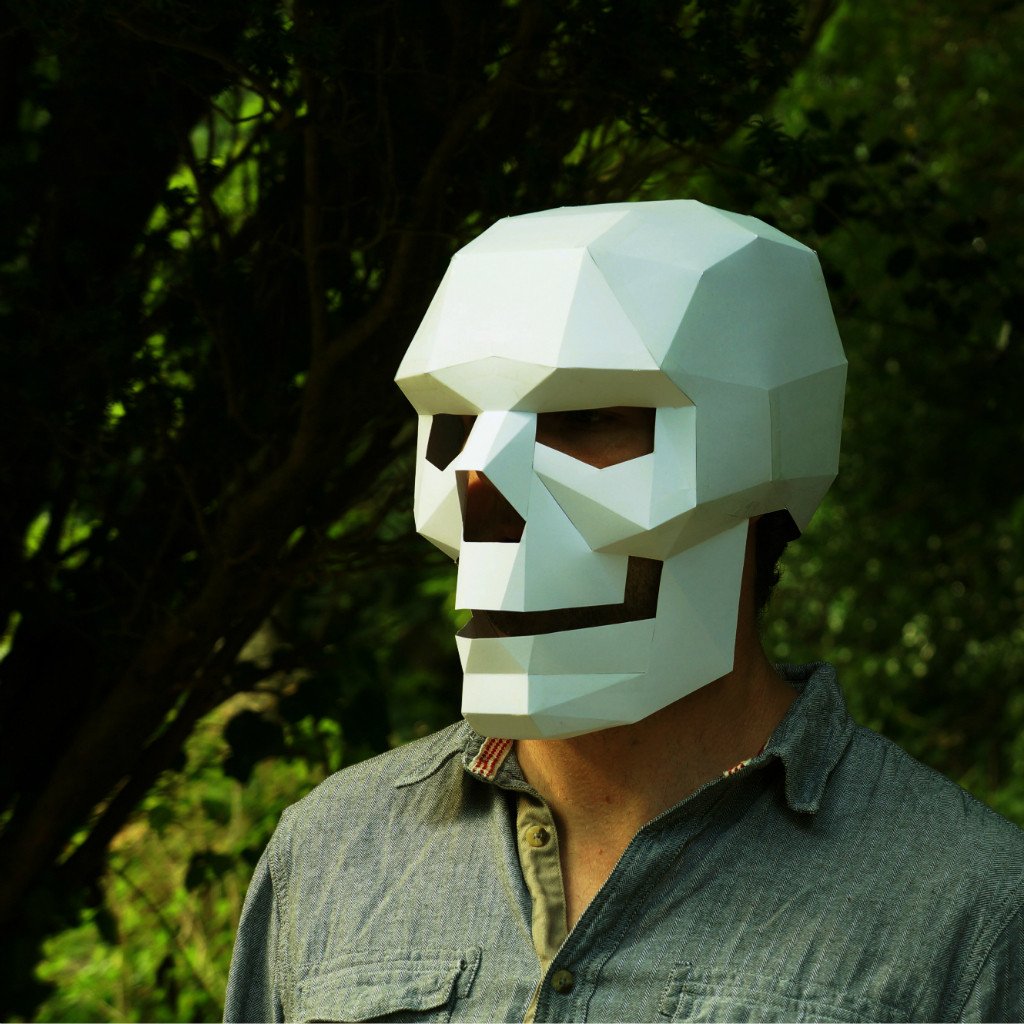 3D Skull Paper Maks