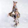 Mirror Kitty Festival Suit Disco Ball Mirror Costume "Circle" Catwoman Style — photo 7