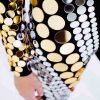Mirror Kitty Festival Suit Disco Ball Mirror Costume "Circle" Catwoman Style — photo 11