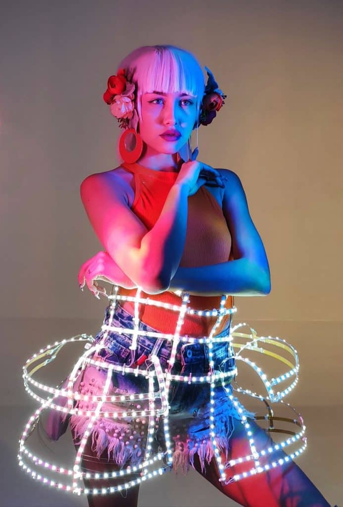 LED Cage Corset for Animation Artists