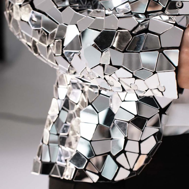 Mirror Silver men's Jacket Broken Mirror Style by