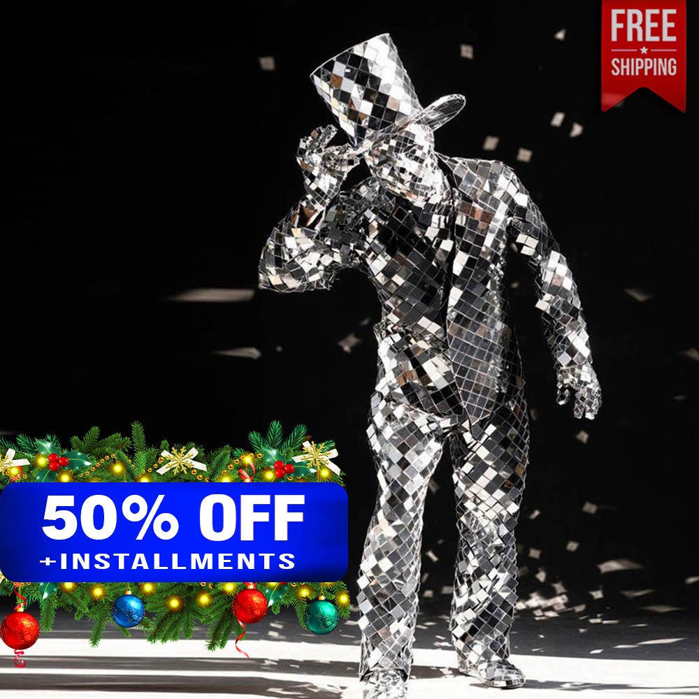 Mirror man glass man performance costume (Special Quarantine Offer)