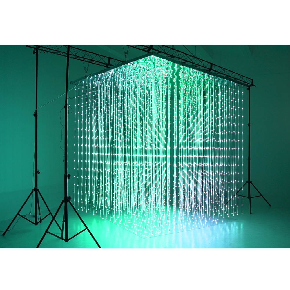 NEW 3D LED Cube decoration. Animation cube 4100 LEDs