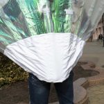 Large Holographic Transparent Peacock Fantail Back Part Details