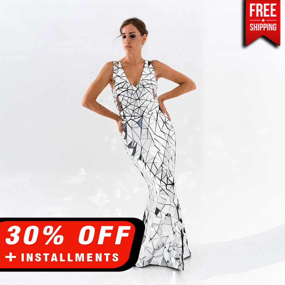 mirror prom dress
