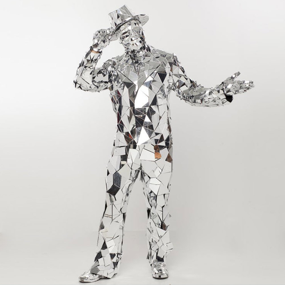 Silver Mirror Man Broken Style