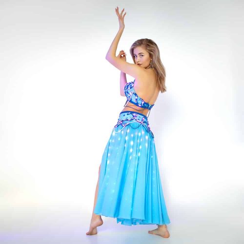 Satin Belly Dance Skirt With 2| Alibaba.com