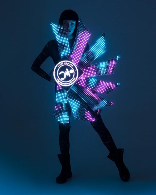 LED Flower costume with Ultra HD screen