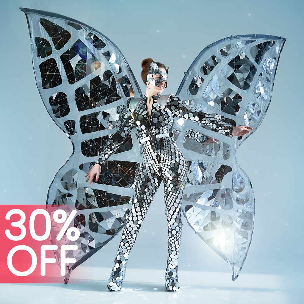 Cosplay Mirror Butterfly Wings Light Solutions ETERE