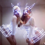 LED cage corset butterfly