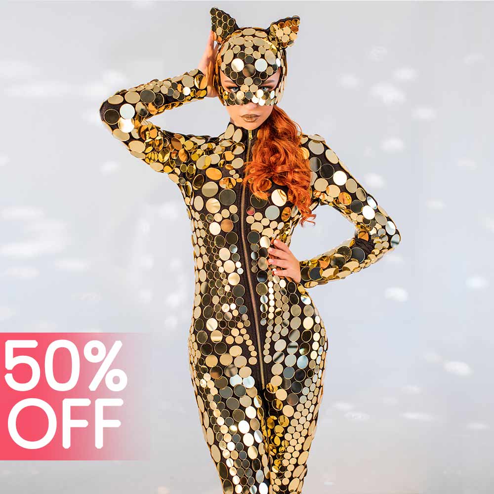 sparkly disco costume