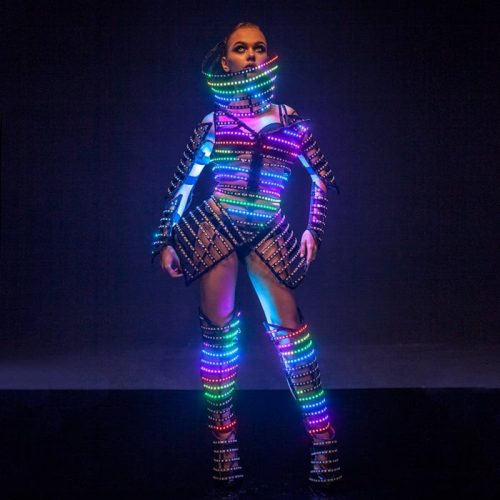 glow dress cage