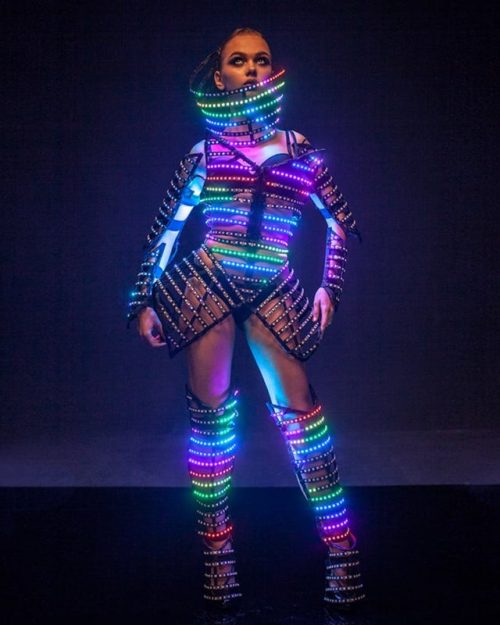 glow dress cage