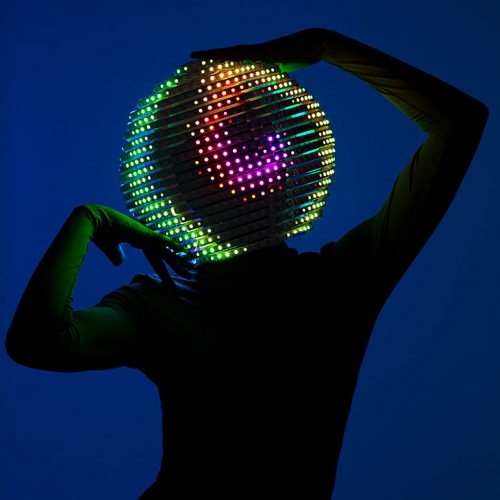 Light up led helmet