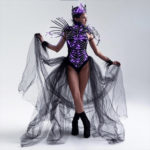 Black-Queen-LED-light-up-rainbow-Cage-dress-outfit