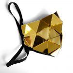 Gold Mask with Mirror Triangles by ETERESHOP