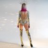 Silver and Gold Dance Outfit with Chains and Mirrors — photo 5