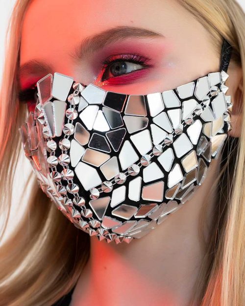 Silver-Mirror-Face-Mask-with-Spikes