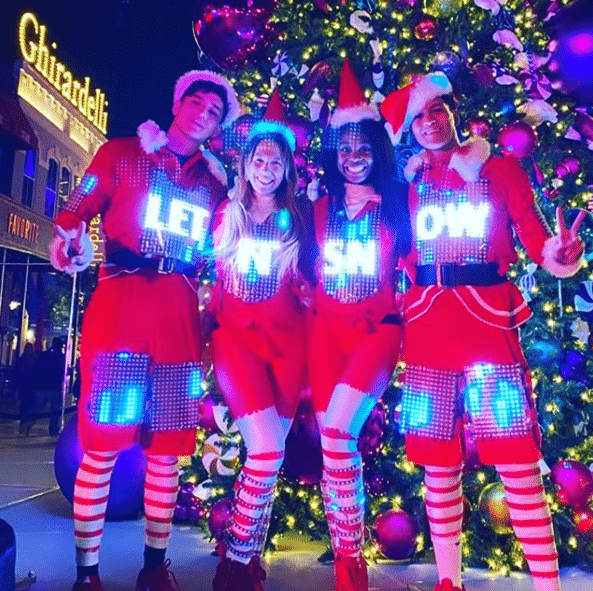 led elves christmas costumes