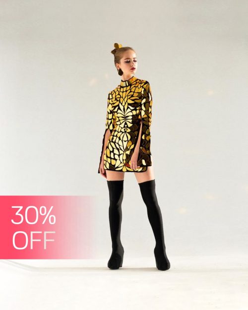 sexy-mirror-dress-with-disco-ball-effect